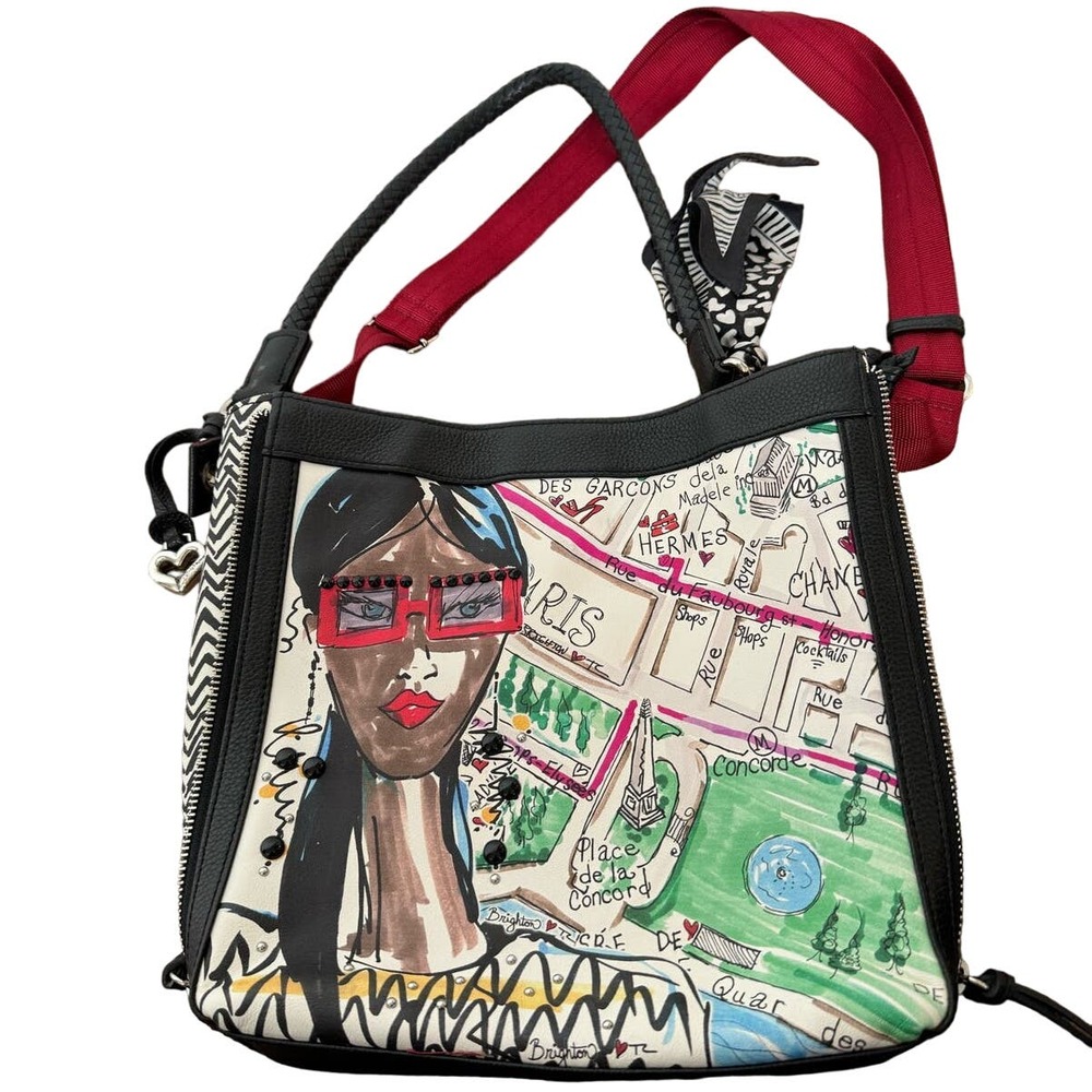 Brighton Parisian Fashionista Ritz Uptown Girls Crossbody Shoulder Handbag